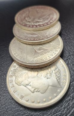 Morgan dollar hole fillers not real silver