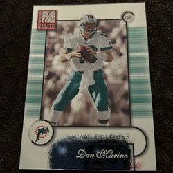 2001 Donruss Elite Dan Marino Miami Dolphins Football Card