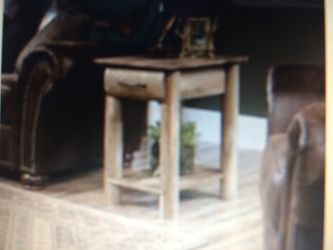 Sauder Boone Mountain Side Table, Craftsman Oak Finish