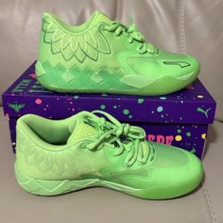 PUMA Mens Mb.01 X Lamelo Lo Basketball Sneakers Shoes - Green NEW