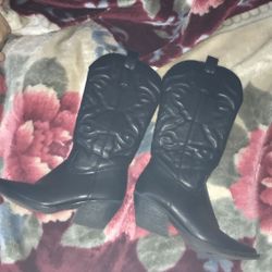 Cowboy Boots Leather Black