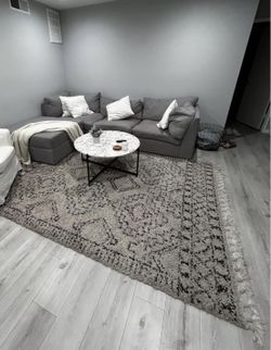 Couch, Coffee Table, Rug