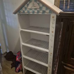 children's dollhouse-style bookcase