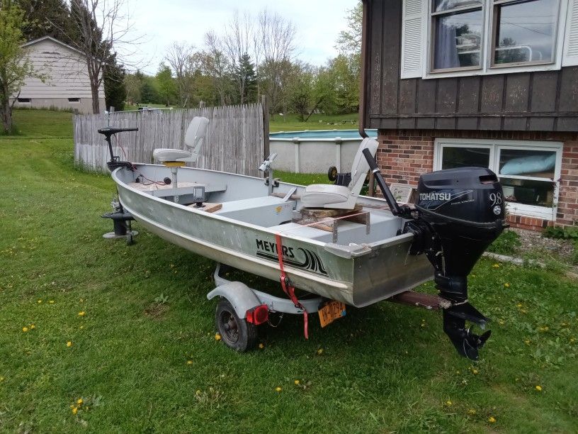 2012 Meyers 14 Ft Boat With Trailer
