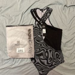 Brooke Halter Body Suit Fashion Nova 