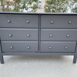 Gray Wood Dresser Chest of Drawers Furniture 