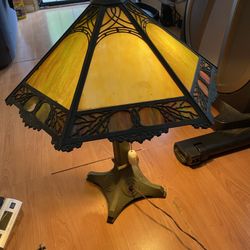 Antique Table Lamp Bradley And Hubbard 