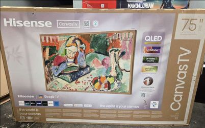 75S7N 75” Hisense canvas 4k Qled tv
