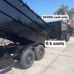Néw Dump Trailer 8x12x4 12000lb $6995 Cash Only 