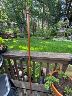 Wood flagpole
