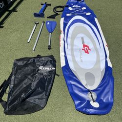 Goplus Inflatable Stand Up Paddle Board, 10FT SUP with Adjustable Paddle, Carry Bag, Fin, Hand Pump