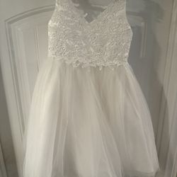 Pluviophily Sz 7 Dress White Special Event Wedding First Communion