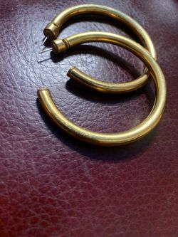 Michael kors large hoops earrings
