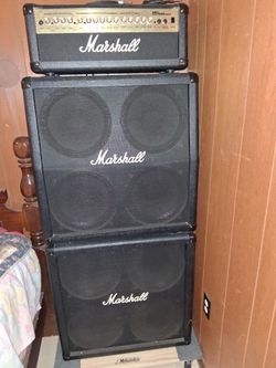 Marshall MG series 100 HDFX amplifier w/dual speaker cabinets