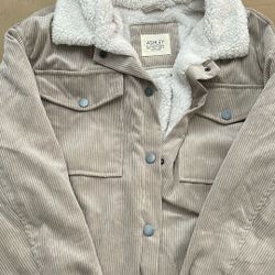 Womens Sherpa Lined Corduroy Jacket 