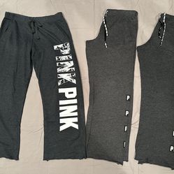 PINK Sweatpants Size M - 3 pairs