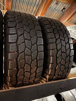 2 USED LT 26570R18 COOPER All TERRAIN tires for $200 installed and balance.  265 70 R 18 26570R18 265/70/18 265/70/R18  Texas Extreme Tire Co. 1305 Pr
