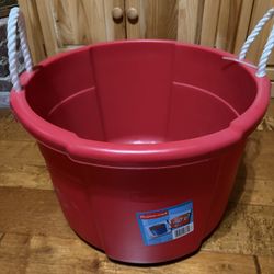 Red 16 Gallon Bucket 