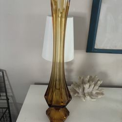 Vintage Amber Vicking Glass