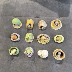 EUC Woodland Surprises Franklin Mint Porcelain Animal Figurines 1984 - Set of 12