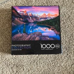 Photographic Collection Mountains On Fire 1000 Piece Puzzle 