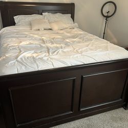 Queen Size Bedframe W/mattress