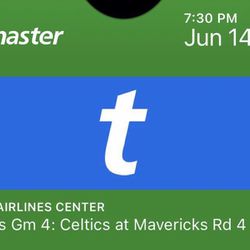 NBA Finals Gm 4: Celtics at Mavericks Rd 4 Hm Gm 2