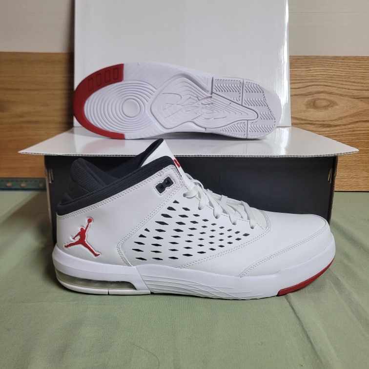 Jordan Men’s Size 14 Flight Origin 4 White/Gym Red-Black 921196-101 Shoes New $60