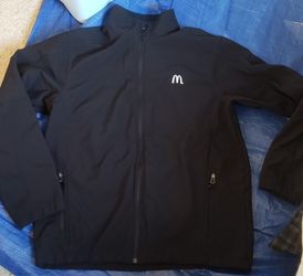 McDonald's Men's Medium Jacket Warm Zip up Light Coat