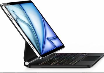 Magic-Style Keyboard Case for iPad Air 11” & iPad Pro 11” – Backlit Keys + Touchpad
