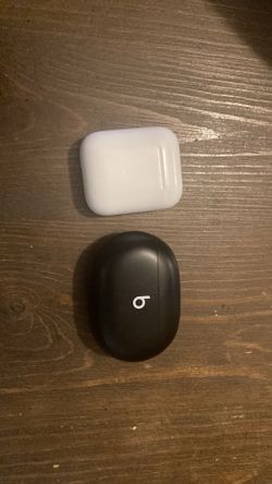 Beats earbuds and AirPods