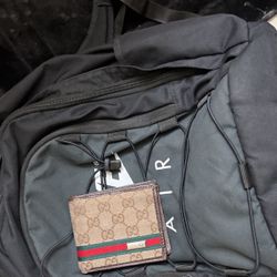 Gucci Wallet X Nike Bookbag