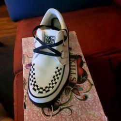 T.U.K shoes white.