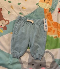 Carters light blue pants size 3months
