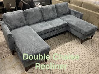3-Pcs Dual Chaises Sectional Set (Finance and Delivery)