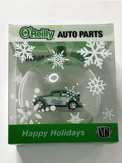 2024 M2 Machines O'Reilly Exclusive  Volkswagen Beetle VW Christmas Ornament NEW!