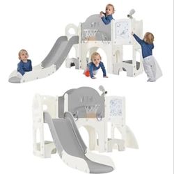 Like New Toddler Slide Playset - Markers And Ball Not Included