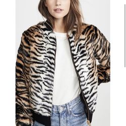 Jocelyn Faux Fur Bomber Jacket