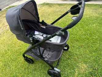 Baby stroller converts to big kid stroller
