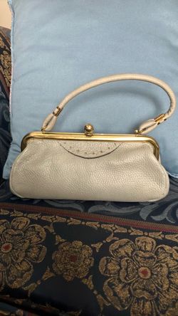 vintage style mid century top handle frame purse