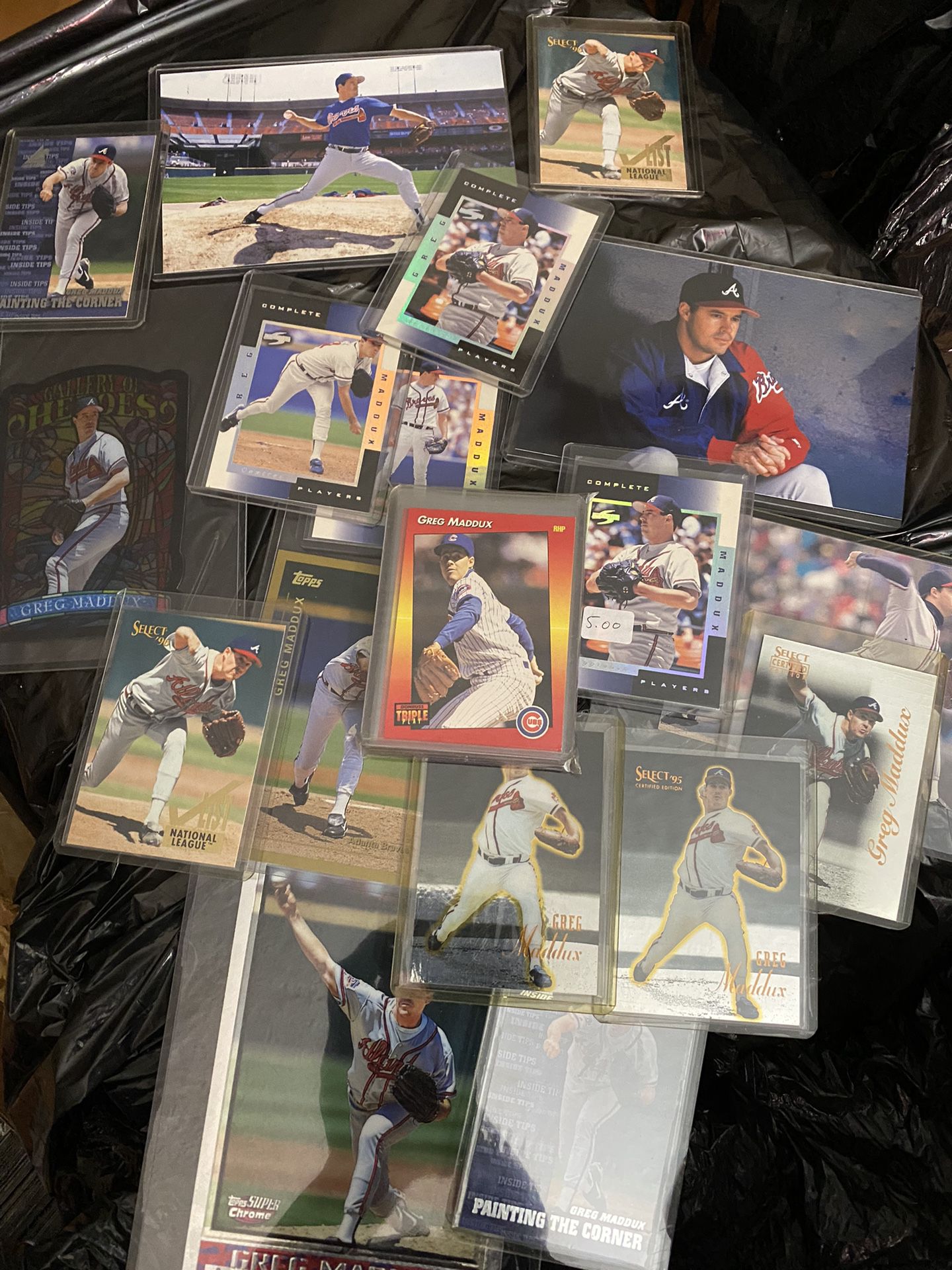 Greg Maddux Baseball Card Collection 