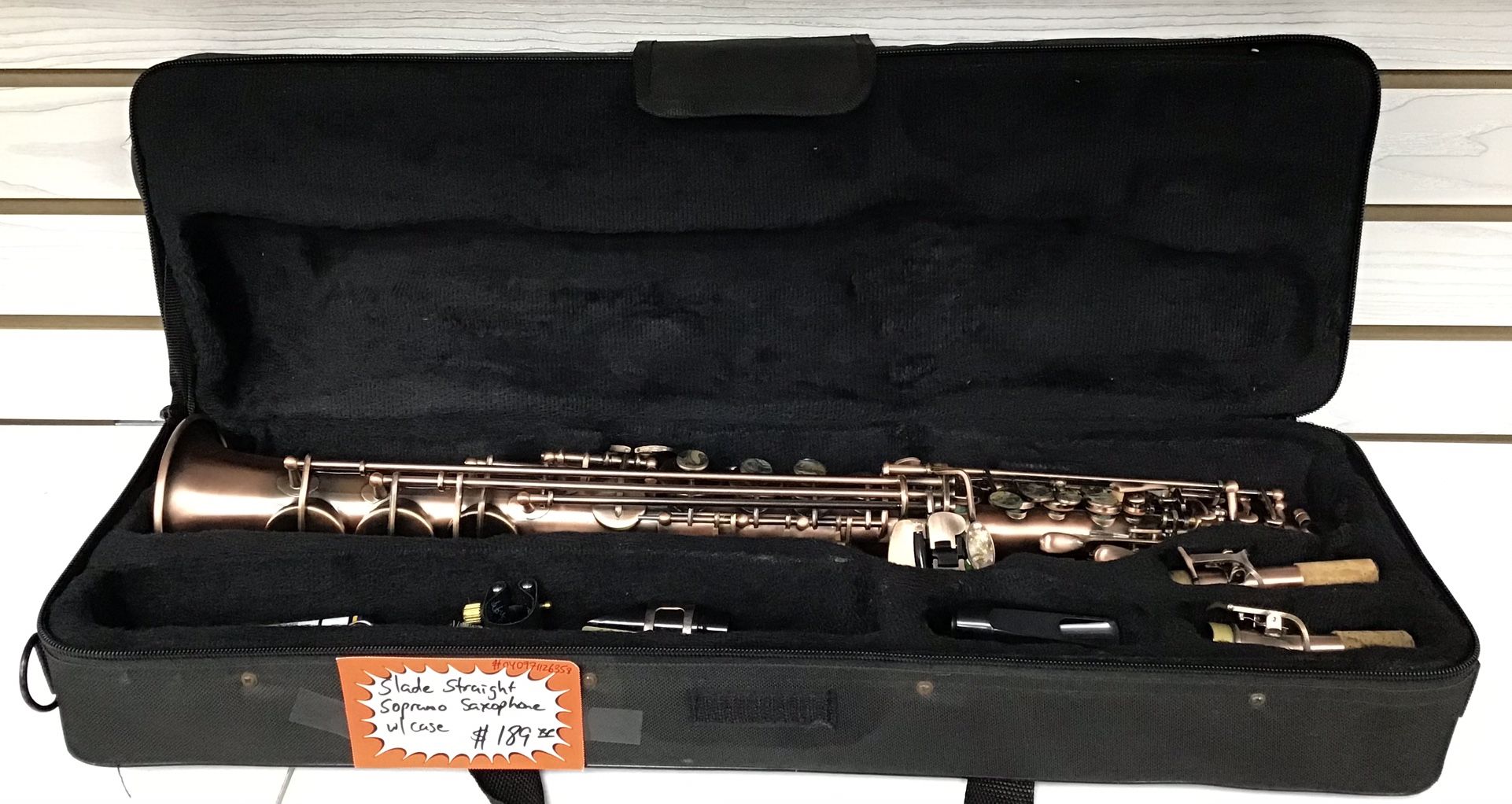 Slade Straight Soprano Saxophone W/ Case