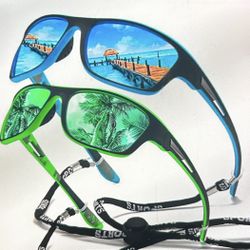 Men’s Sunglasses (Set of 2) - Blue & Green