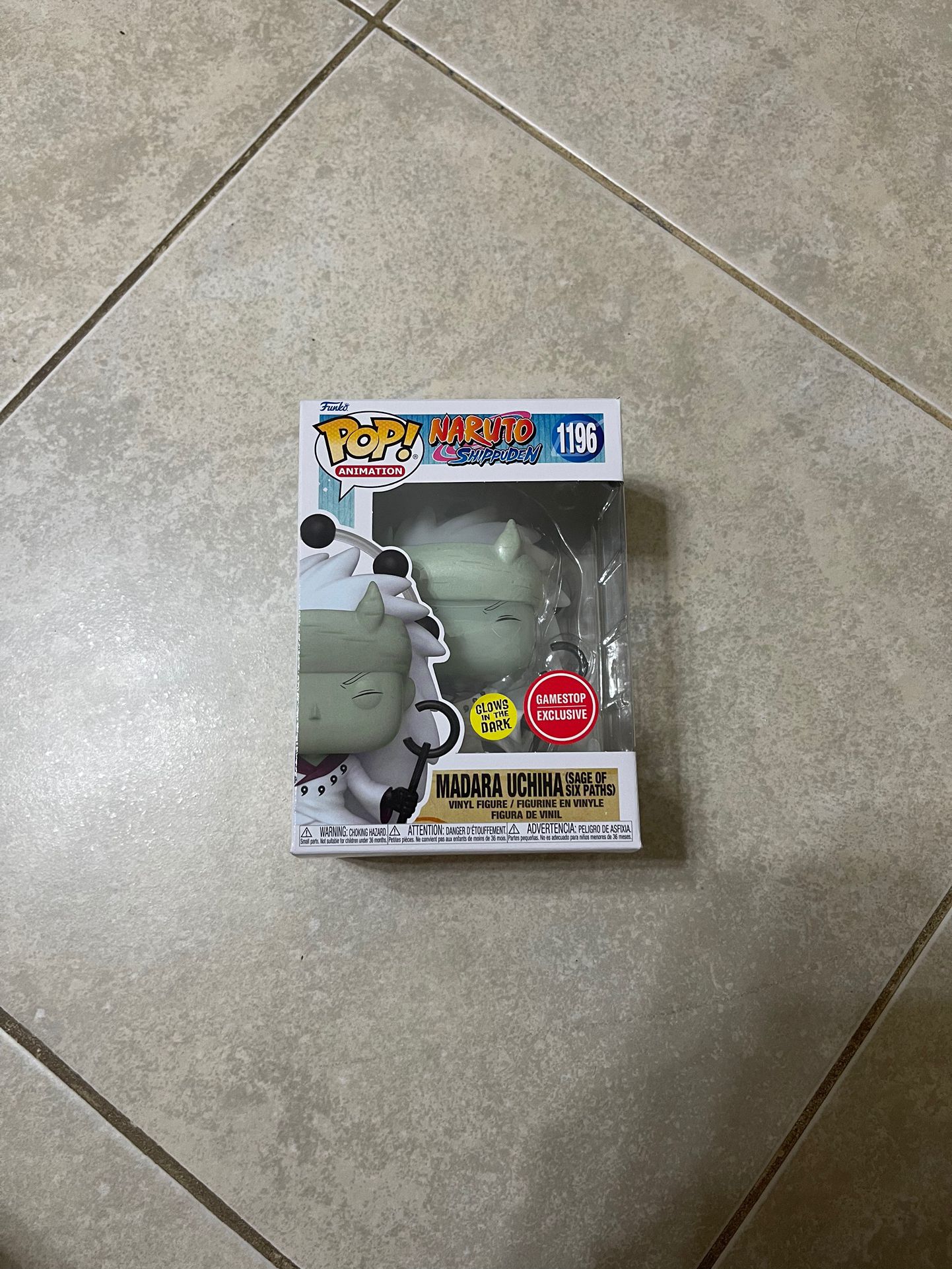 Madara Uchiha (Six Paths) Glow-In-The-Dark Funko POP Animation: Naruto Shippuden Vinyl Figure GameStop Exclusive
