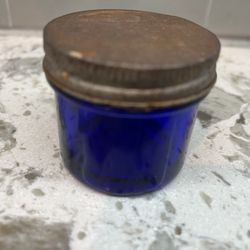 NOXEMA COBALT ANTIQUE JAR