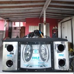 Bocinas 12 incluida Luces Pordentro Para Sonido