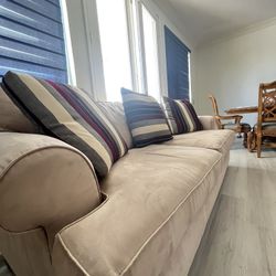 🛋️ Beige Twin Couch ( $100) 