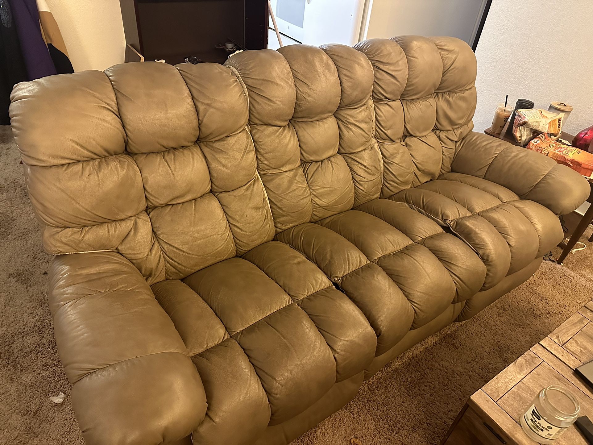 Beige Lazy Boy Sofa 250$ OBO
