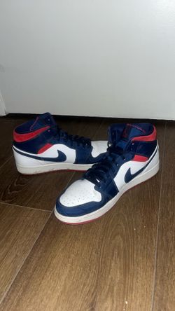 size 12 Air Jordan 1 Mid SE USA in excellent, basically new condition with no box