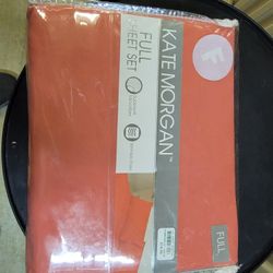 Kate Morgan Sheet Set, Full, Salmon Color